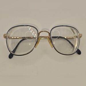Vintage LUXOTTICA Frames From Italy GOLDELETROPLATED *Will Need New Lens*